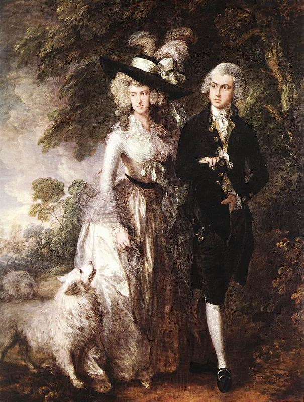 GAINSBOROUGH, Thomas Mr and Mrs William Hallett (The Morning Walk) Germany oil painting art